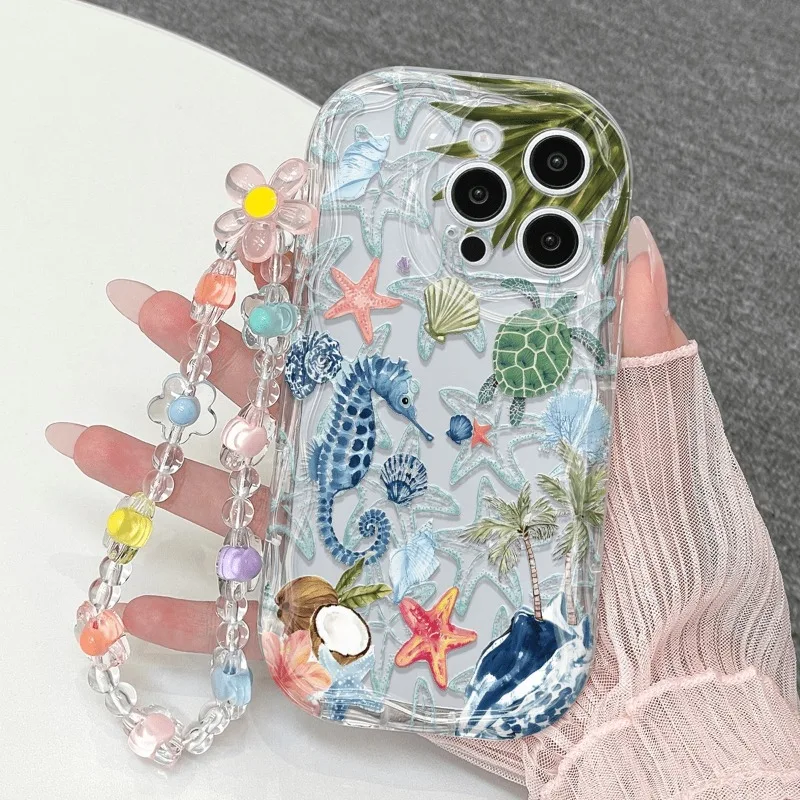 Sea Turtle & Seahorse Ocean World Phone Case Cover