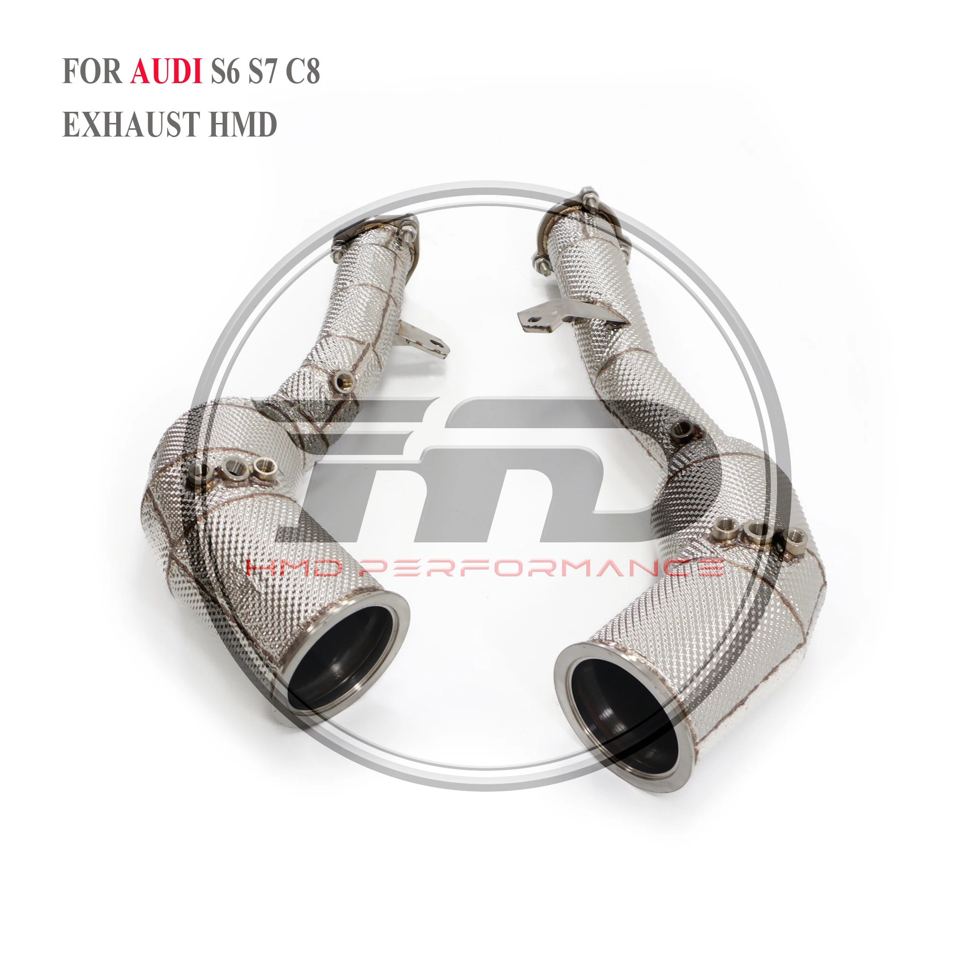 

HMD performance exhaust For Audi S6 S7 C8 exhaust dowpipe OPF exhaust catalyst