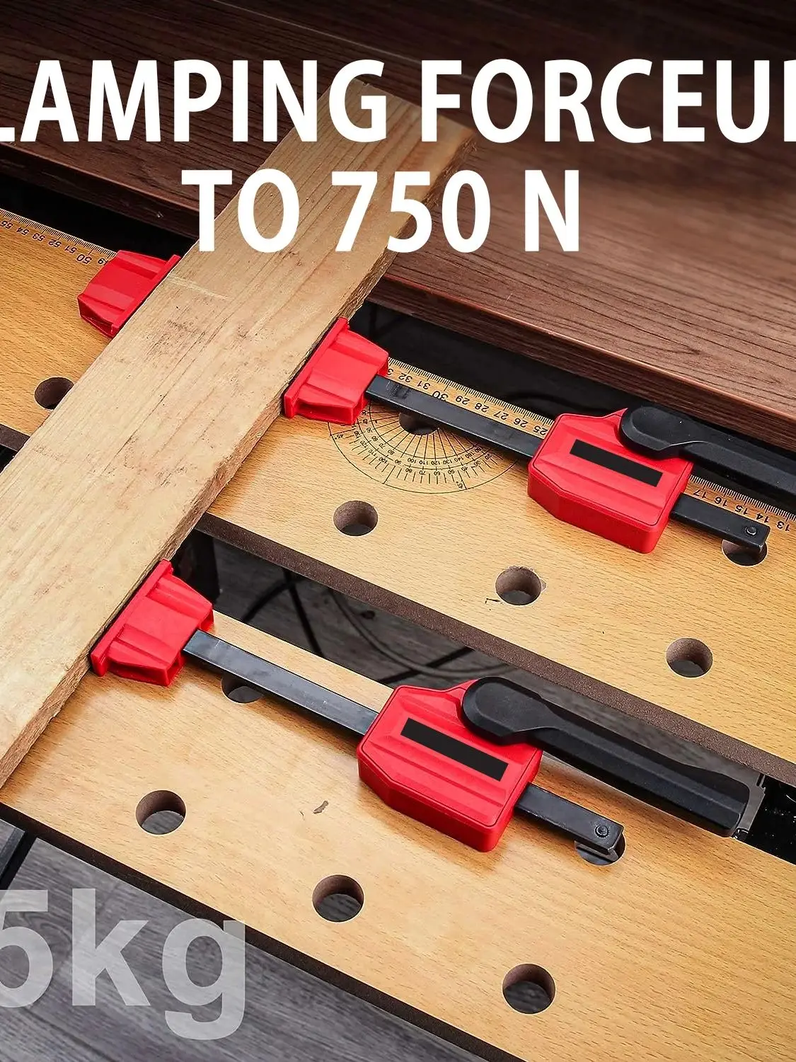 Bench Dog Clamps For Woodworking Wood Clamps Up to 155 Lbs Clamping Force-for Workbench 20mm Dog Hole