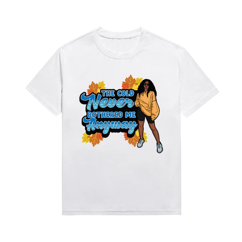 

Afro Melanin Graphic Tee Women's Aesthetic Clothing Personality Versatile Cotton Lady Top Custom T Shirt