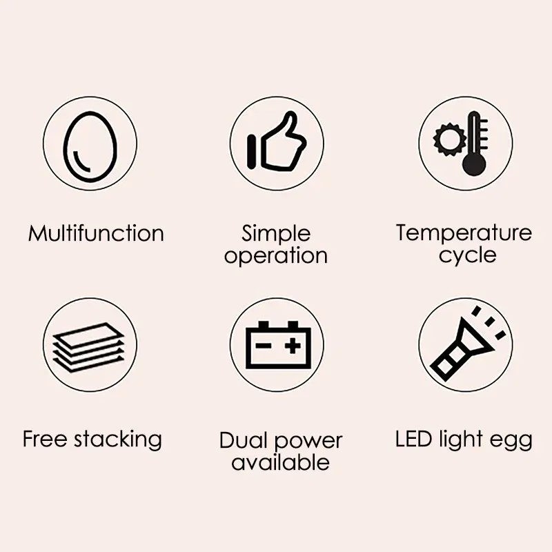 16 Egg Automatic Mini Incubator Dual Power Poultry Hatcher with Auto-Turning for Chickens Ducks Geese and Birds for Home Use