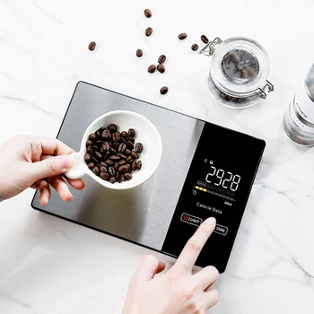 เครื่องชั่งครัวดิจิตอล 5กก. เครื่องชั่งอาหารอัจฉริยะ เครื่องคิดเลขแคลอรี่ โภชนาการ เครื่องชั่งครัวสแตนเลส เครื่องชั่งอัจฉริยะ เครื่องมือห้องครัว 1