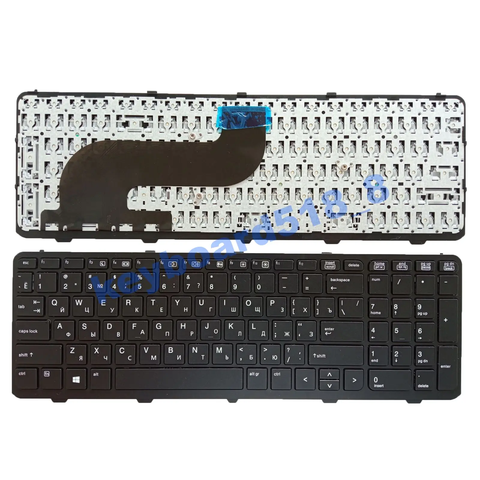 

Клавиатура для ноутбука HP Probook 650 G1 655 G1 RU, Русская раскладка, черная рамка