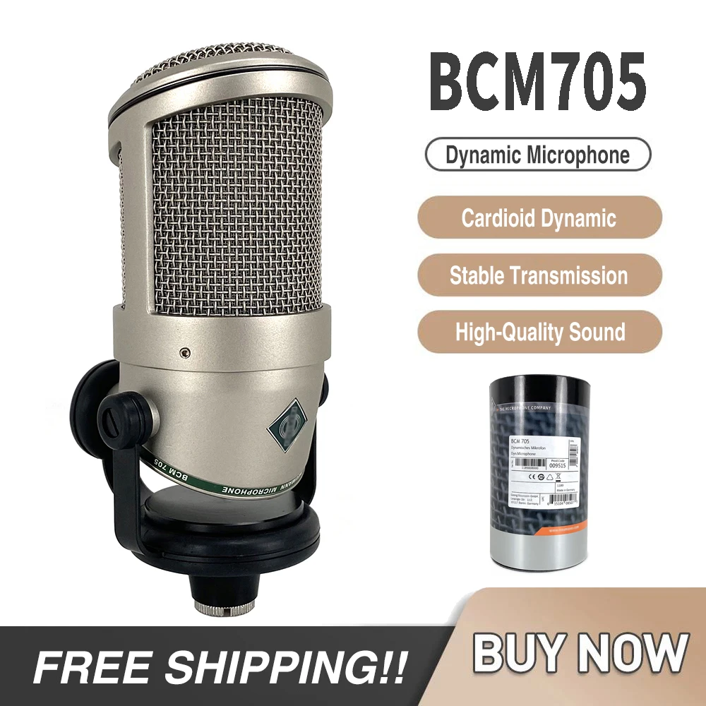 

TOP/HIGH Quality BCM705 Professional Dynamic Wired Microphone For Performance Karaoke Live Vocals Performance Stage