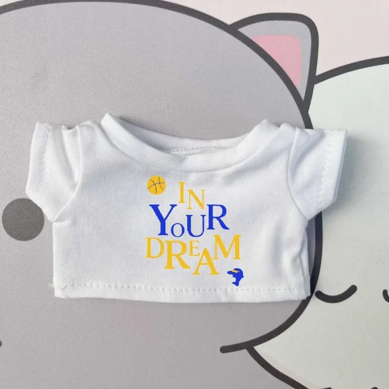 15cm/20cm baby clothing t-shirt versatile cute doll contrasting base shirt with no attribute cotton doll accessories 6
