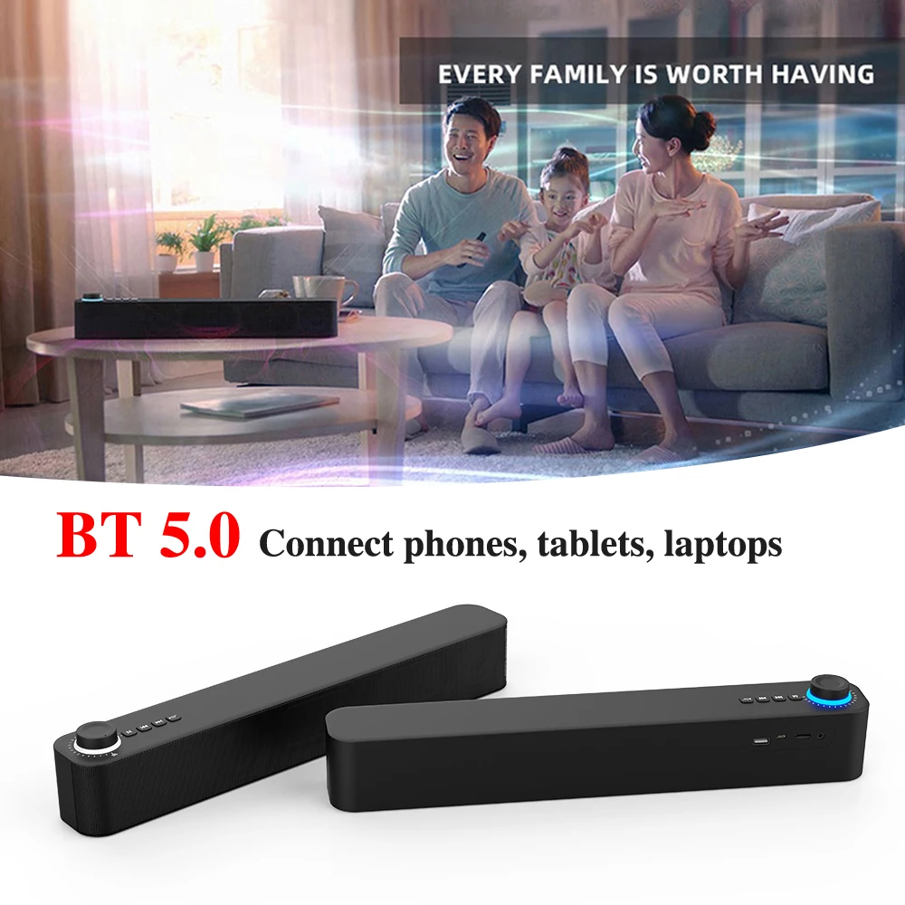 

C08 BT Subwoofer Soundbar TV Audio Echo Wall Computer Speaker Home Theater Music Wireless Blueooth Speaker