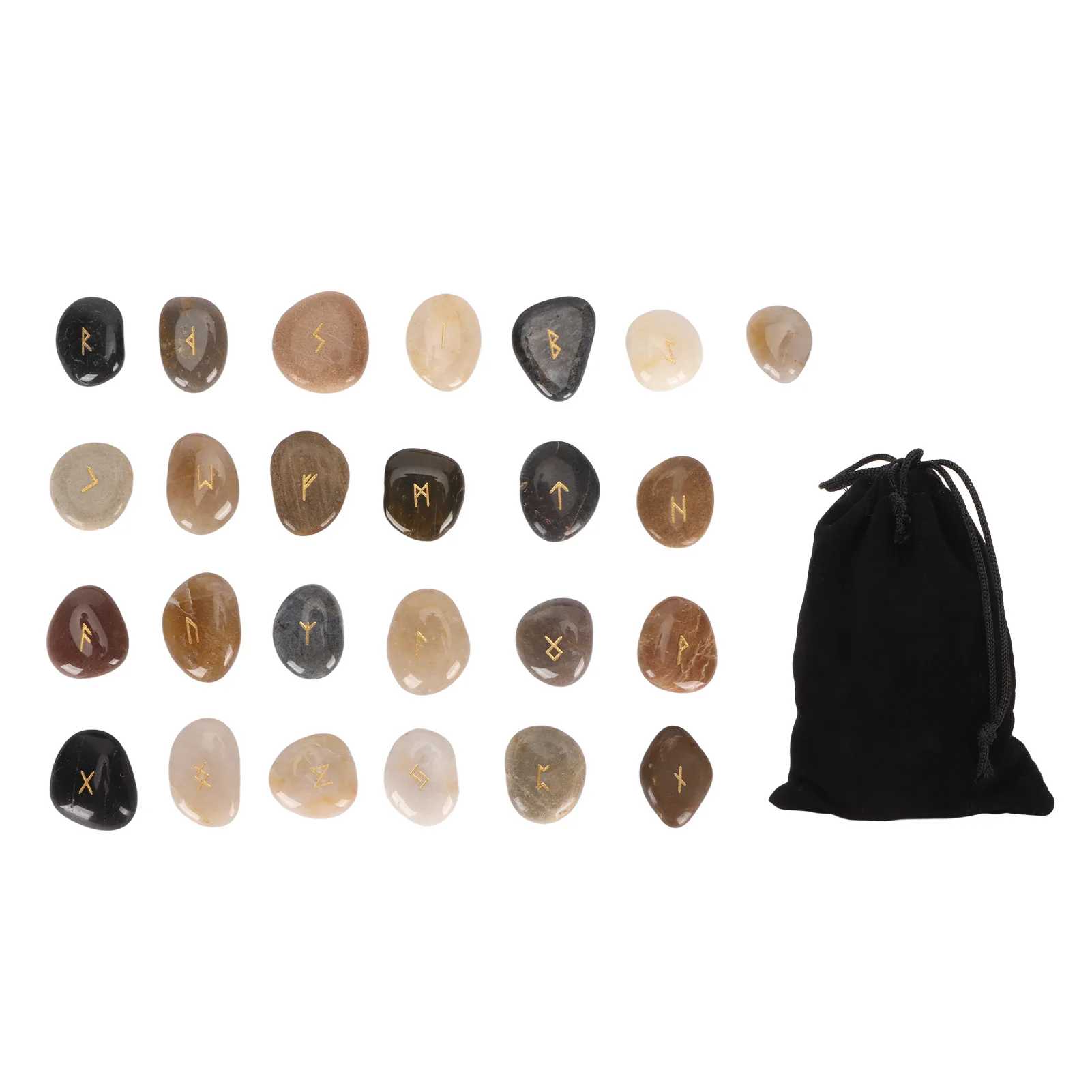 

Divination Rune Stones Lightweight Eliminate Negativity Rune Stones Set Healing Power Enhanced Creativity for Meditation