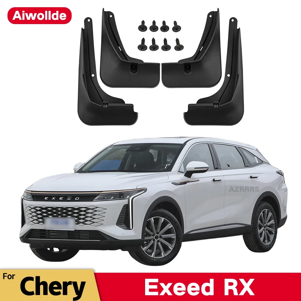 

MudFlaps For Chery Exeed RX 2023 2024 Mudguards Mud Flaps Splash Guards Front Rear Wheels Fender Car Accessories 4Pcs