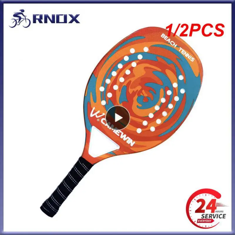 

1/2PCS Camewin Adult Professional Full Carbon Beach Tennis Racket 4 IN 1 Soft EVA Face Raqueta With Bag Unisex Equipment Padel