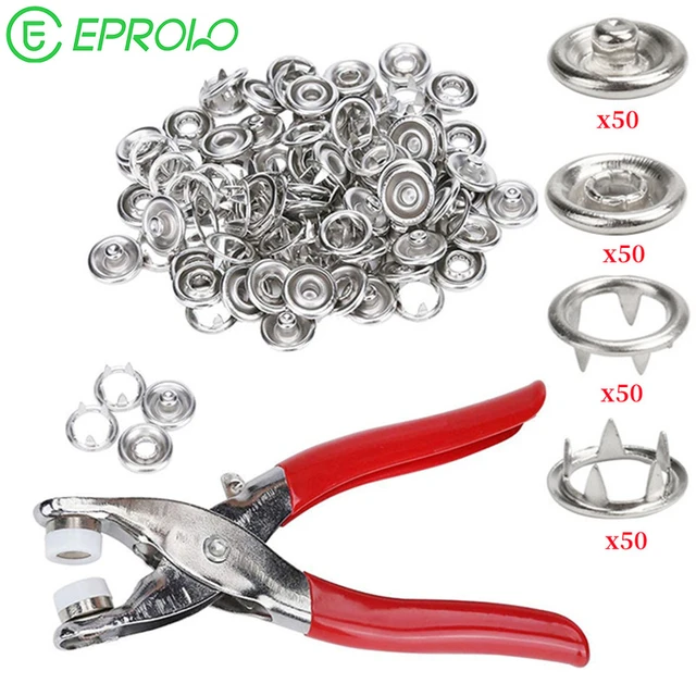 Plier Tool 50pcs Metal Snap Button - Tool 50pcs Metal Snap Button Fastener  Diy - Aliexpress