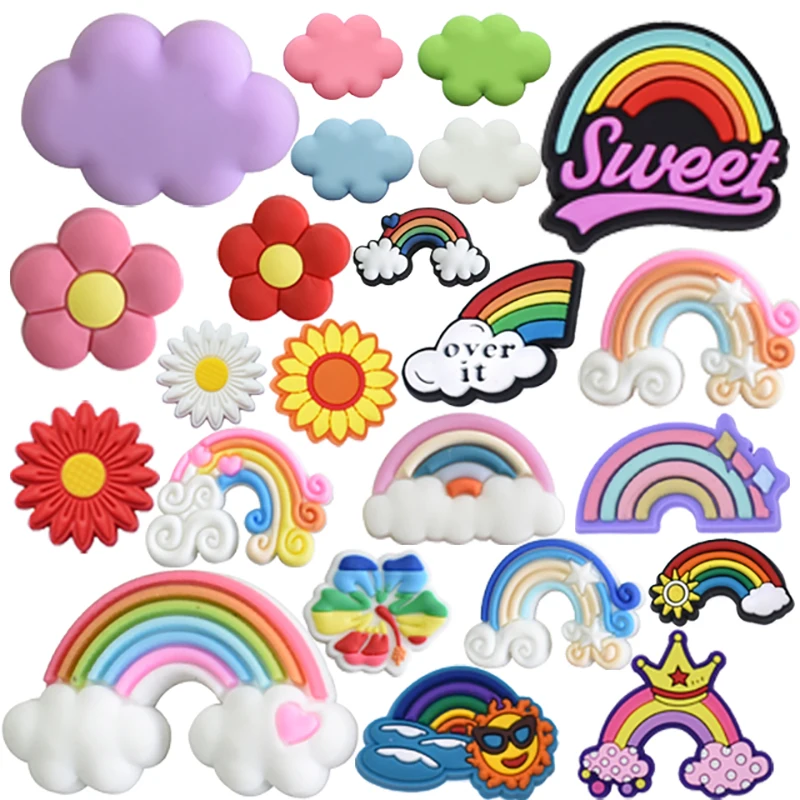 16Pcs/25Pcs Pink Series Shoe Decorations Charms for Clogs Bubble Slides Sandals PVC Shoe Accessories for Christmas Gift