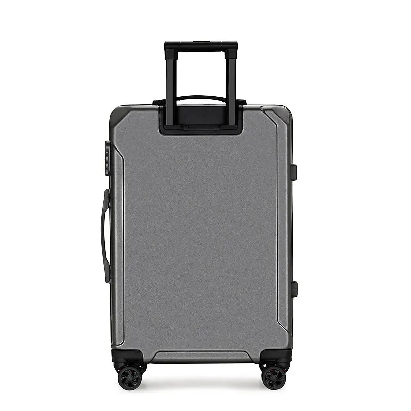 Large Capacity 24-Inch Universal Wheel Trolley Case Strong Durable Thickened Travel Password Leather Case Toolbox Suitcase