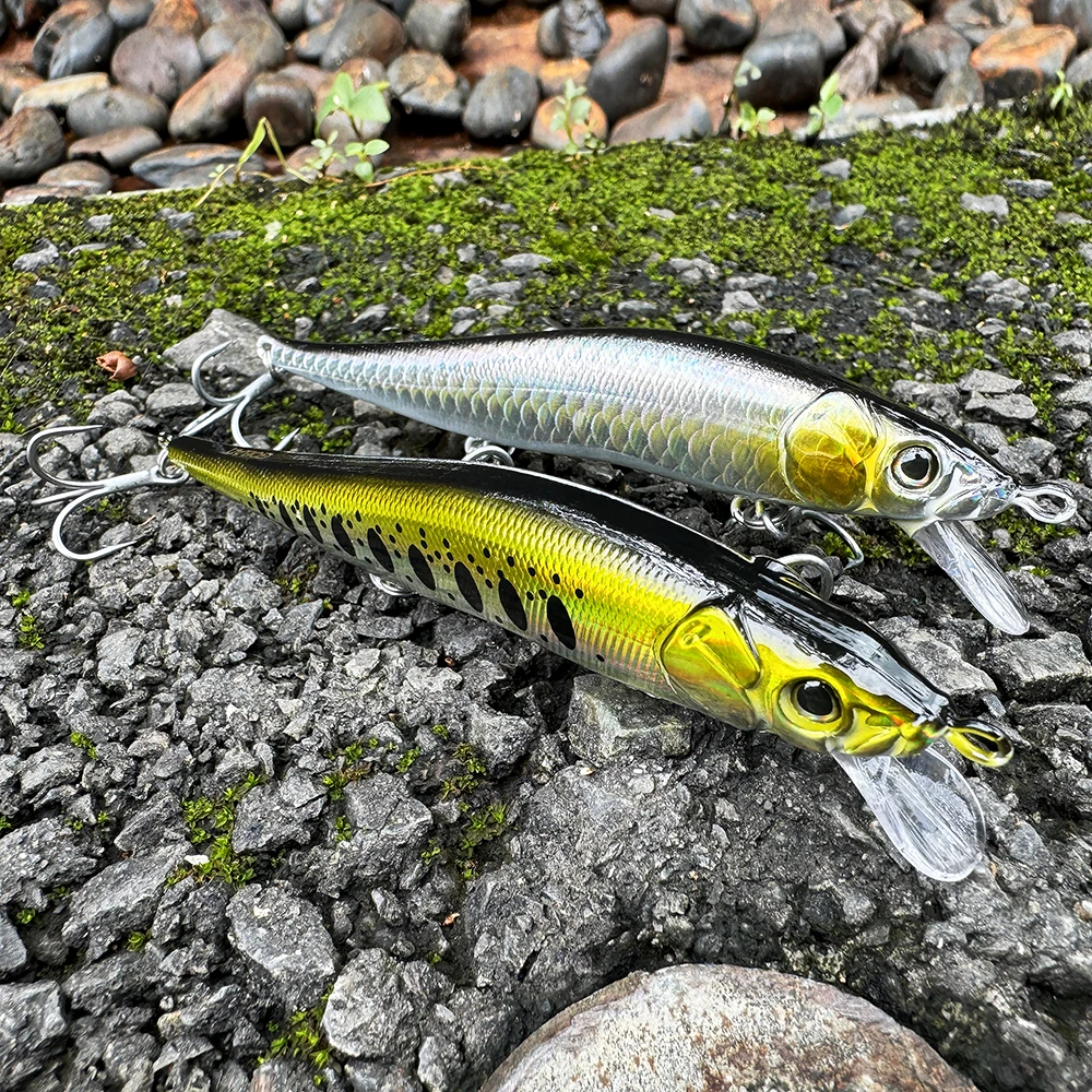 Sinking Minnow Lure 14.5g 11.5cm 3 Hooks Swimbait 3D Jerkbait Pesca Popper for Fishing Bait fishing lure