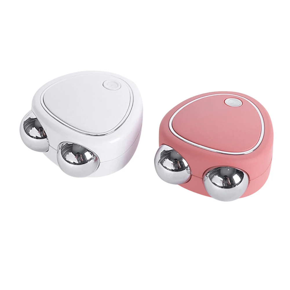 Ems Micro-current Beauty Instrument Lifting Firming Rf Double Roller Massager Wrinkle Remover Rejuvenation Skin Care Tools