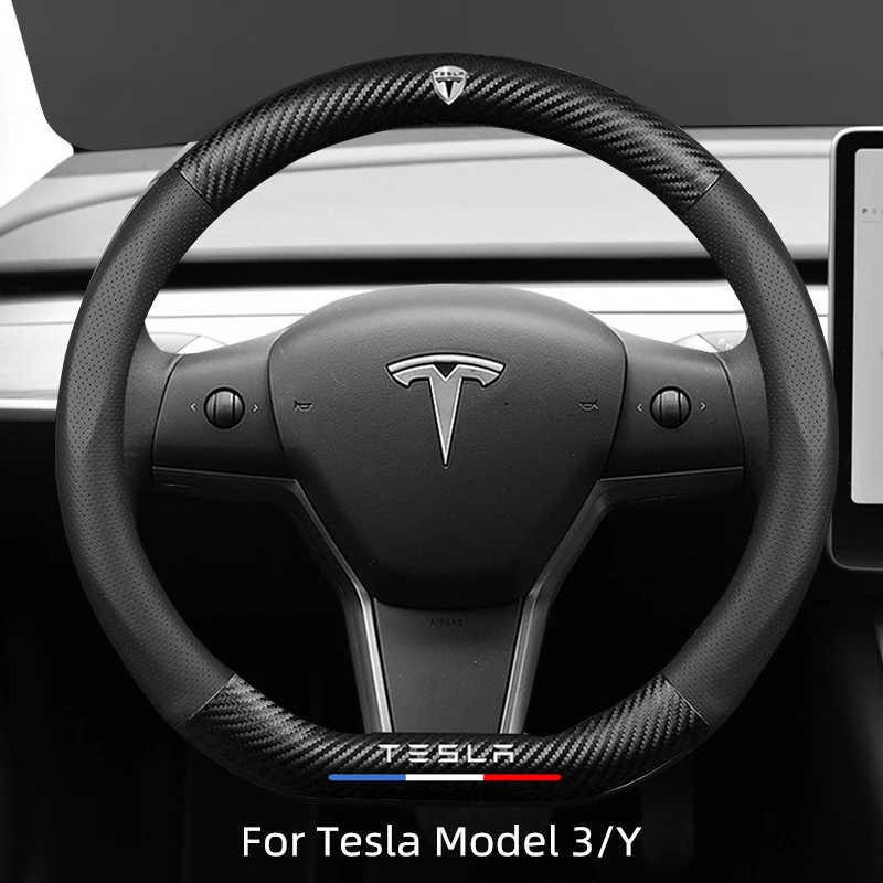 Tesla Steering Wheel Cover For Tesla Model 3 Model Y Model S Breathable