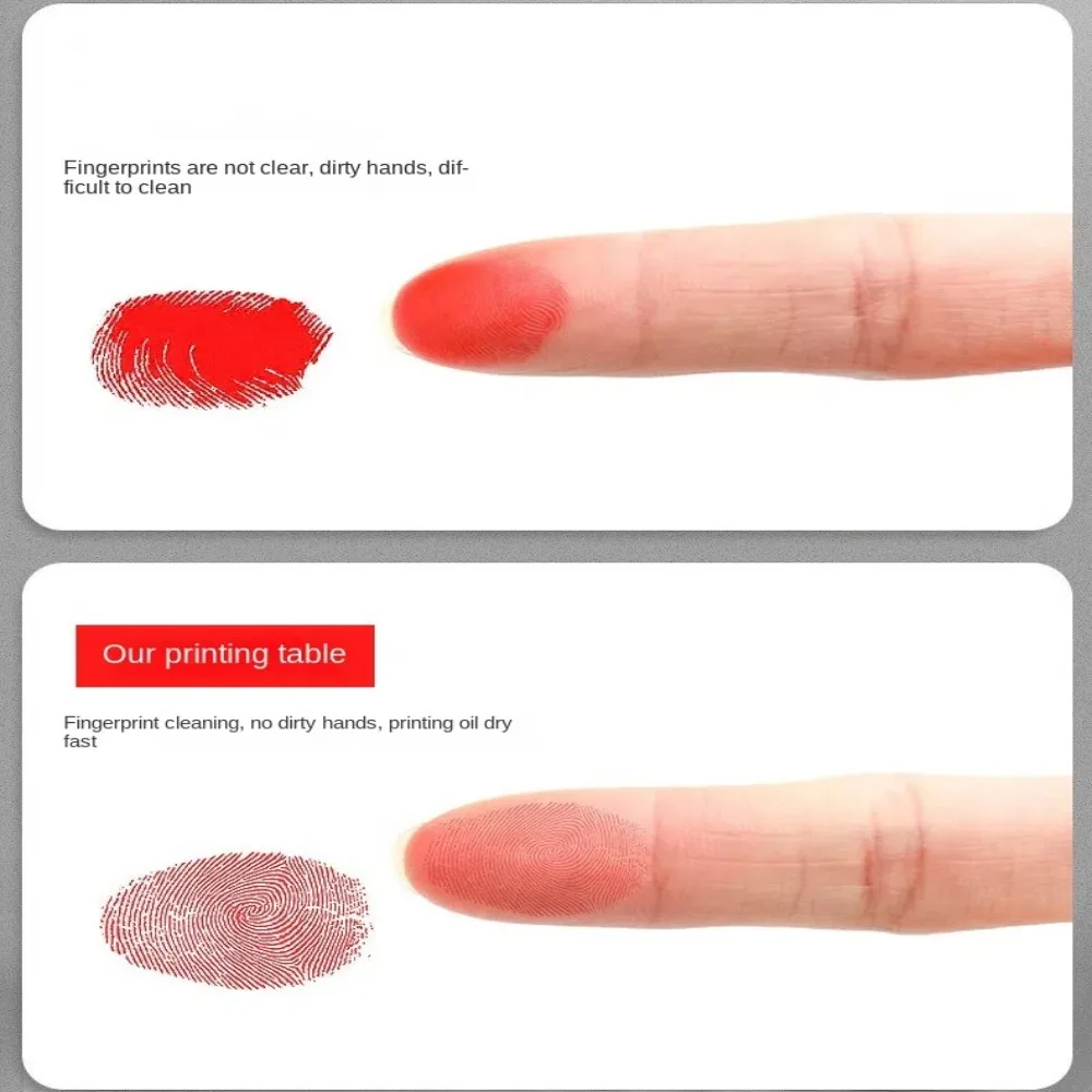 Compact Quick-Dry Fingerprint Ink Pad for Notary and Anti-Fraud Use