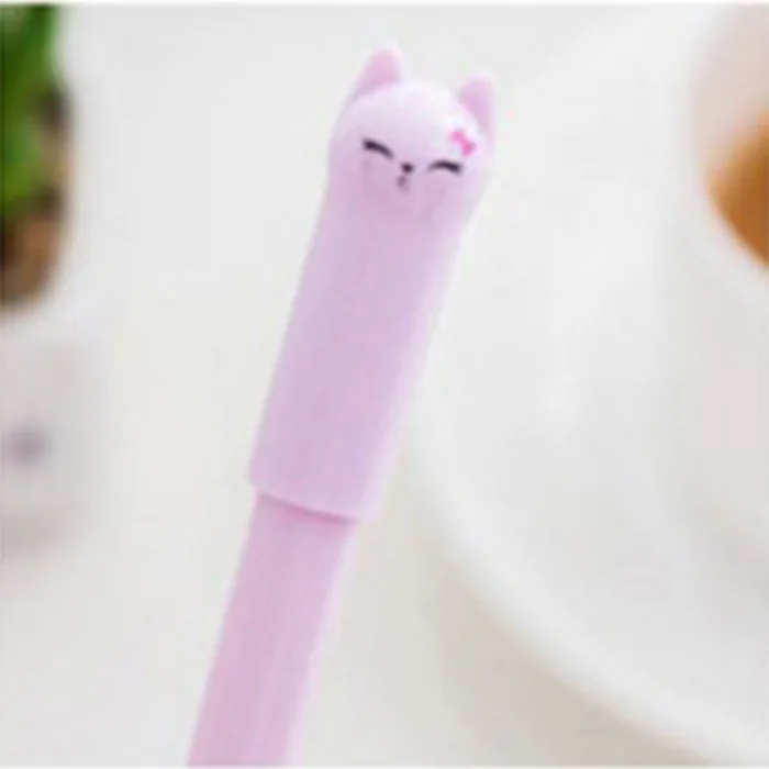 Sencoo Girl Cute Pens Kawaii Pen Cute Cat Pen 0.5 Mm Gel Pens Black Ball  Point Pens For School Office Supplies (12 Cat)