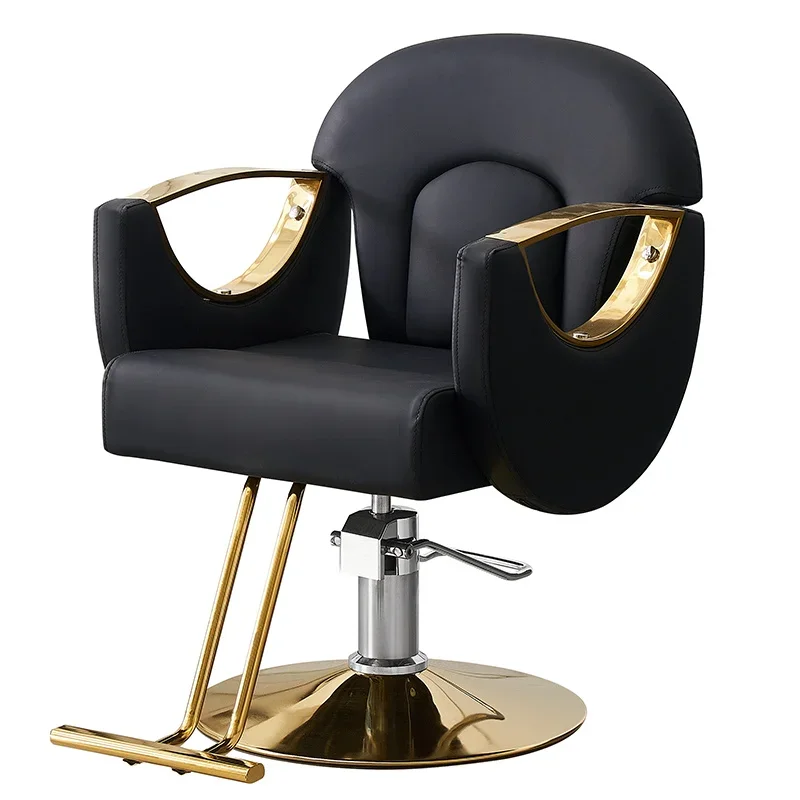 

Белый Портативный парикмахерский стул, роскошный дизайн, парикмахерский стул для красоты, парикмахерский стул, вращающийся стул, салонная мебель