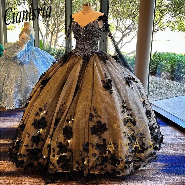 Black Galaxy Quinceanera Dresses Black Princess Quinceanera