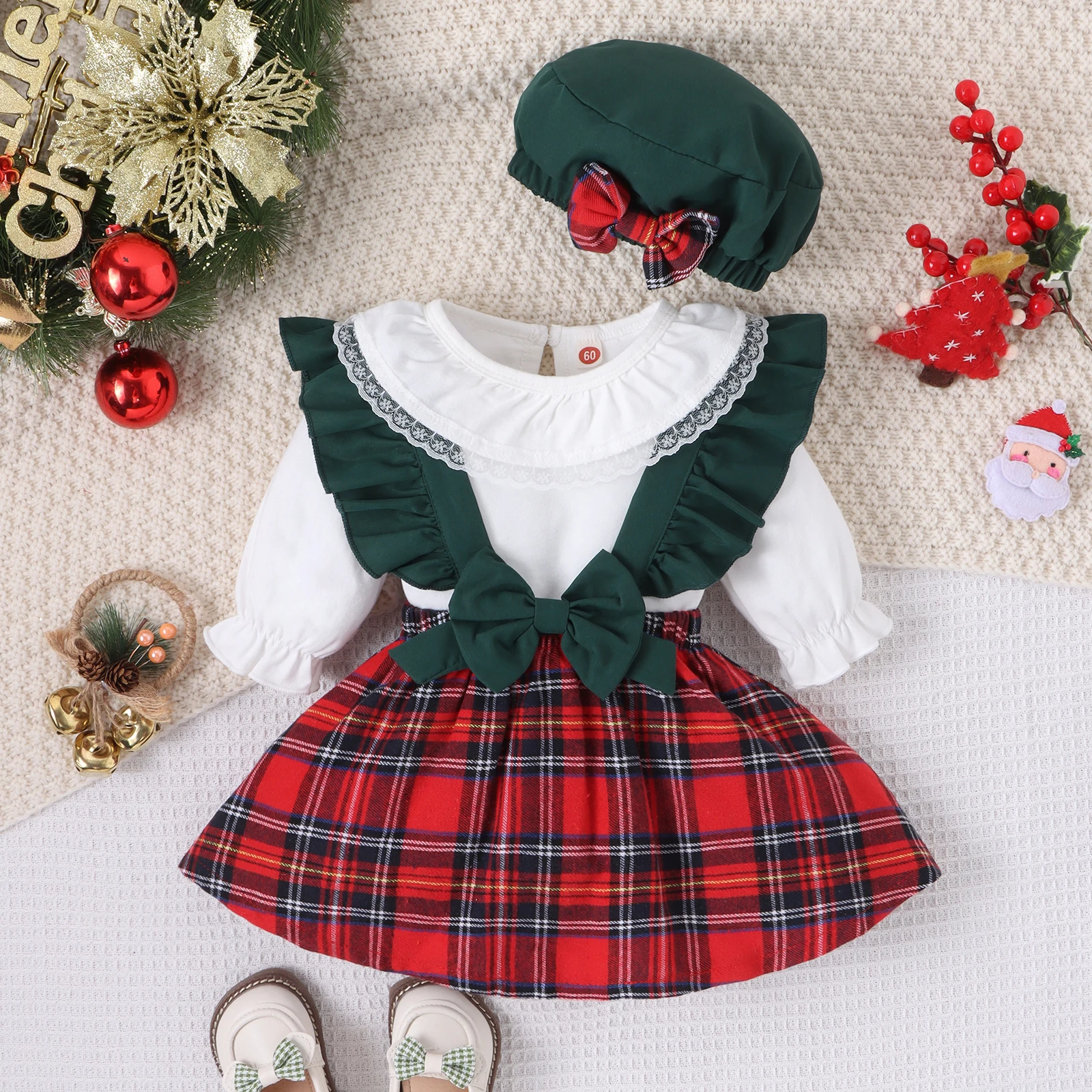 Baby Girls Red Embroidered Kurti Suit – Elegant 2 Piece Traditional Festive Wear Set