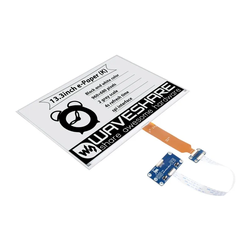 

960 × 680, 3,5-дюймовая шляпа E-Ink (K) для Raspberry Pi, интерфейс SPI
