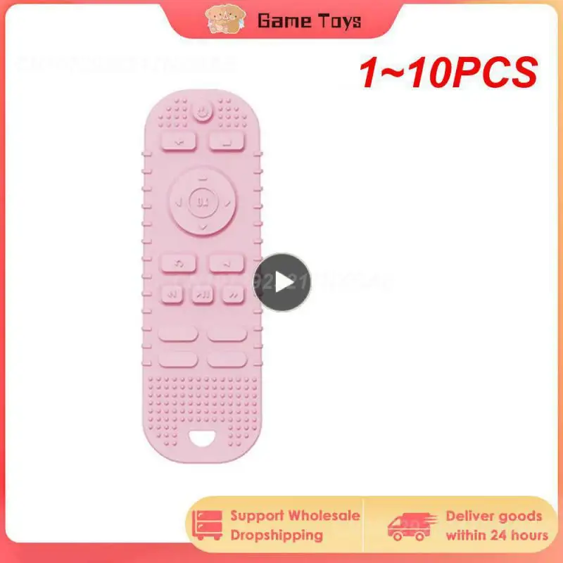 

Грызунки силиконовые для детей от 6 до 12 месяцев, Игрушка-грызунок с дистанционным управлением, 1-10 шт.