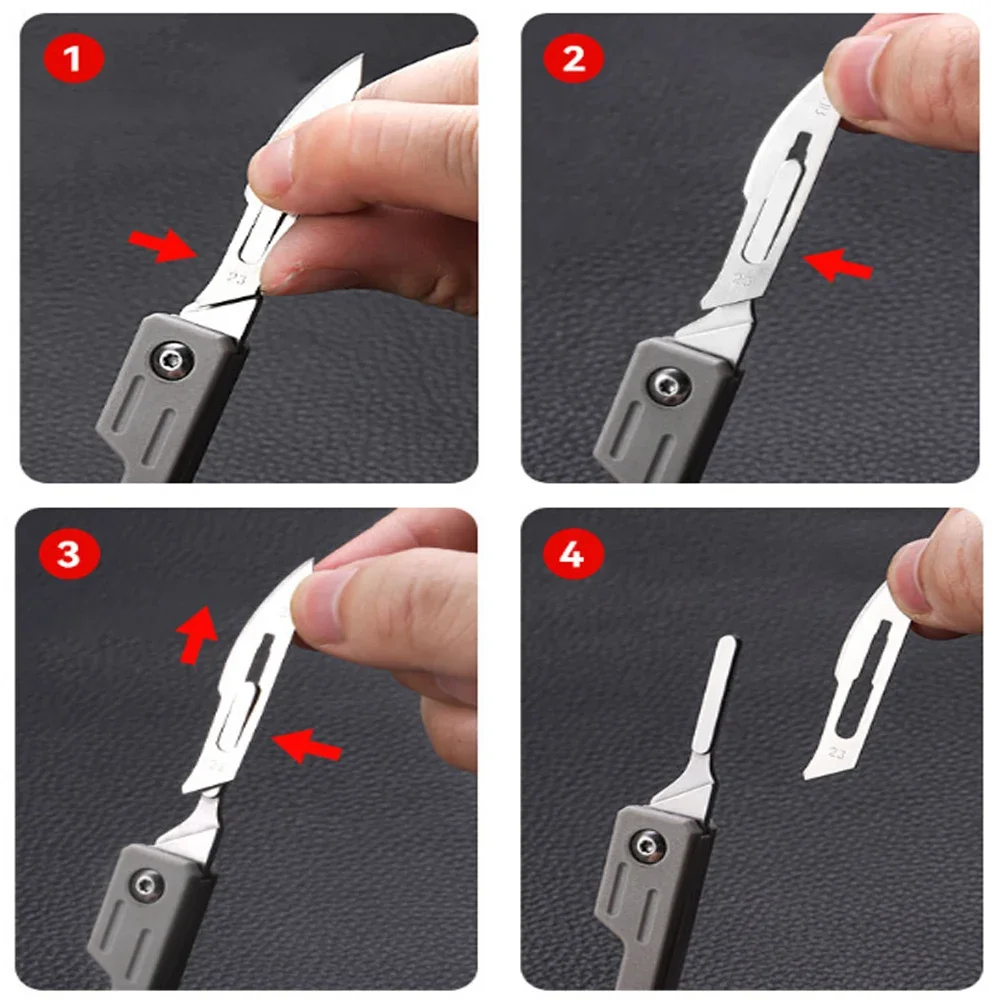 Mini Performance Folding Machinery Cost Scalpel Medical Folding Knife EDC Outdoor Unpacking Pocket Knife 5