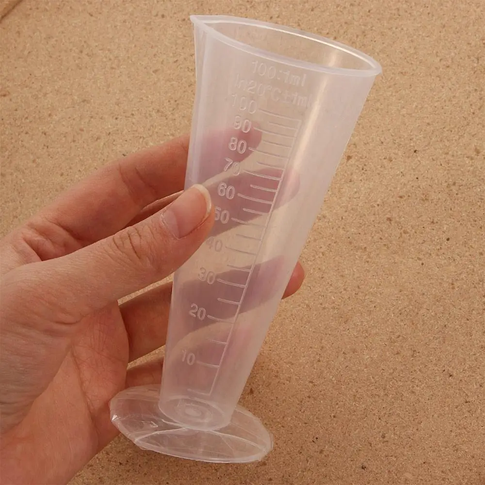 

School Supplies Transparent 100ml Reusable Measuring Tool Measuring Cylinder Plastic Measuring Cup Measuring Cup