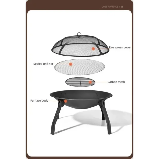 야외 모험을 향상시키는 필수품: 다기능 접이식 스토브 화로