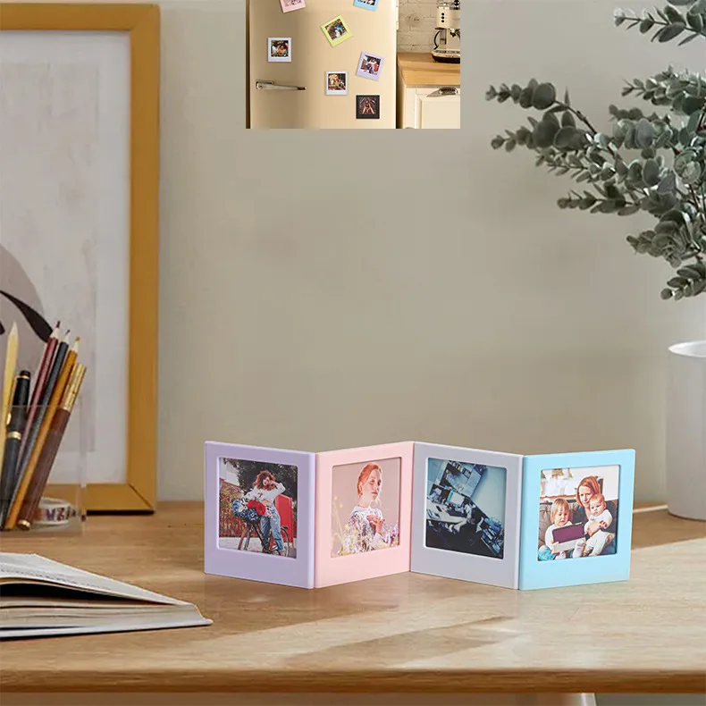 1/5Pcs 4 Inch Color Square Frames For Fujifilm Instax SQUARE SQ1 SQ6 SQ20 SQ40 Square Printer Film Papers Magnetic Photo Frames