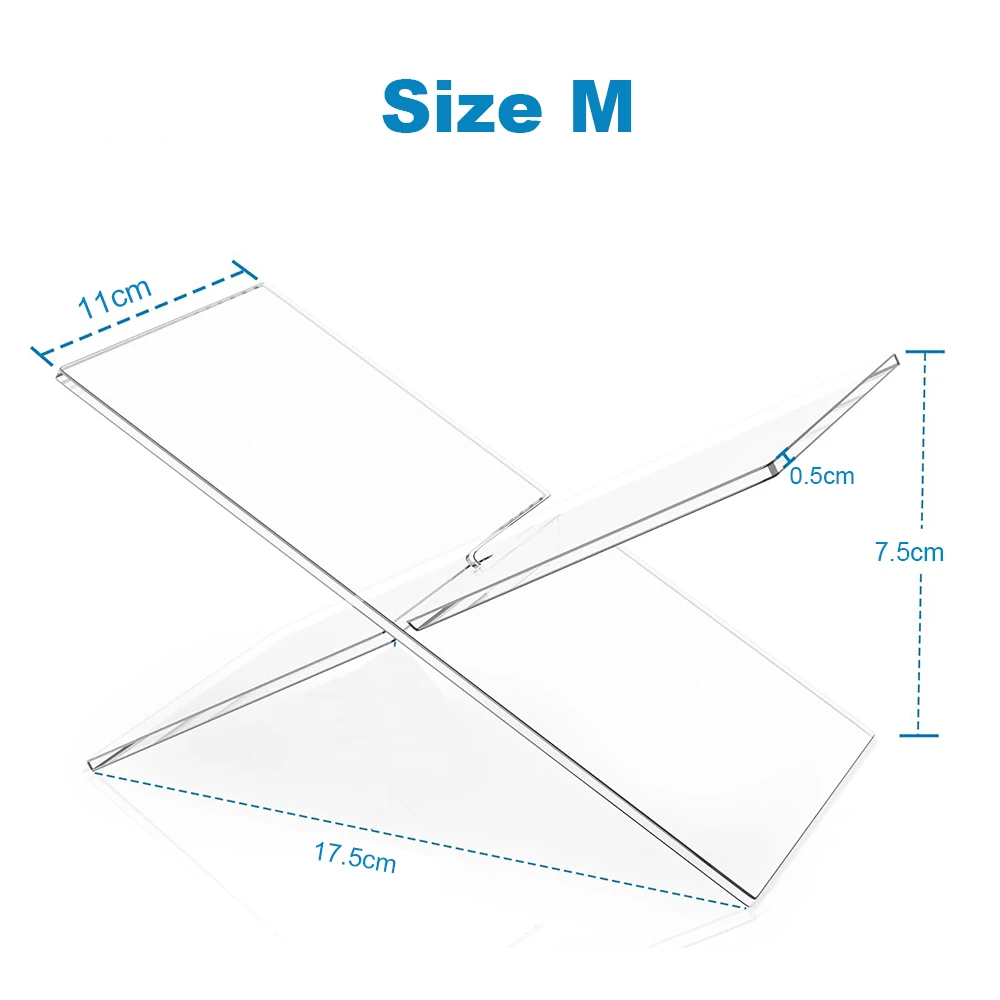 قطعتان من رف الكتب الأكريليك السميك بسمك 5 مم، رف...