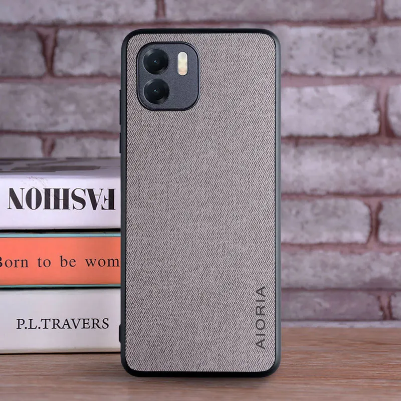 Luxury Textile Leather Phone Cover for Xiaomi - Elegant and Durable Case