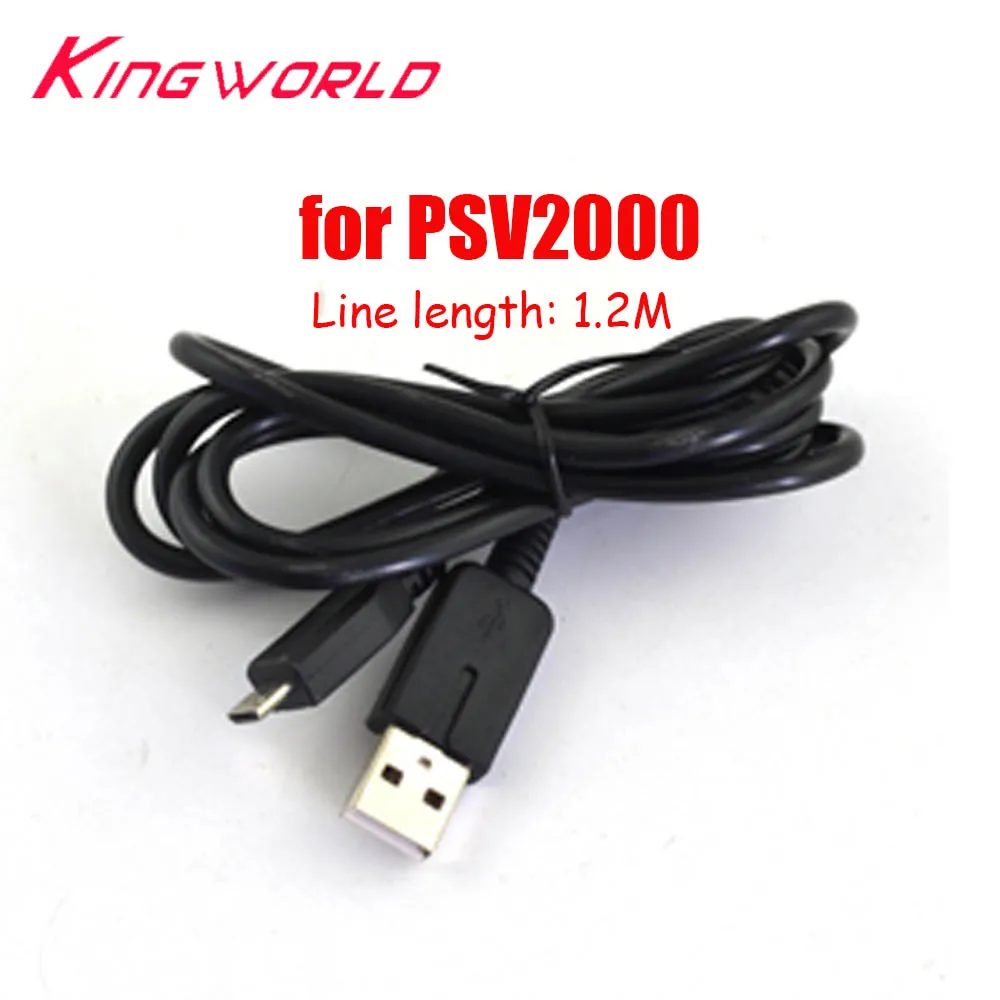 

100pcs USB Transfer Data Sync Charger Cable Charging Cord For psv2000 Psvita PS Vita PSV 2000 1.2M Slim Power Adapter Line