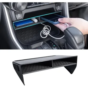 Organizer per Console Centrale Auto, Vano Portaoggetti Ausiliario per Toyota RAV4 2025 2024 2023 2022 2021 2020 2019, Accessori