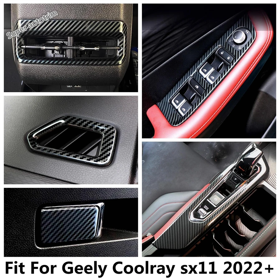 

Dashboard AC Vent / P Button / Glove Box / Window Lift / Rear Box AC Outelt Trim For Geely Coolray sx11 2022 2023 Accessories