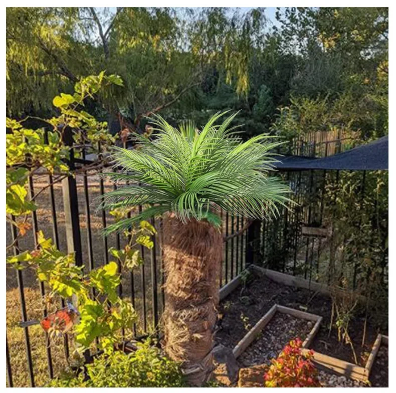 Ezydka Foglie Finte Per Decorazioni 48 Pezzi Foglie Di Palma Artificiali, Foglie Finte Palma Per Decorazioni, Decorazione Tropicale Per Pianta Hawaiana, Decorazione Per Feste, 5 Stili - Foto 10