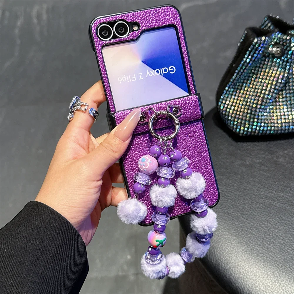 Wrist Strap Hinge Protective Hard Shell Phone Case