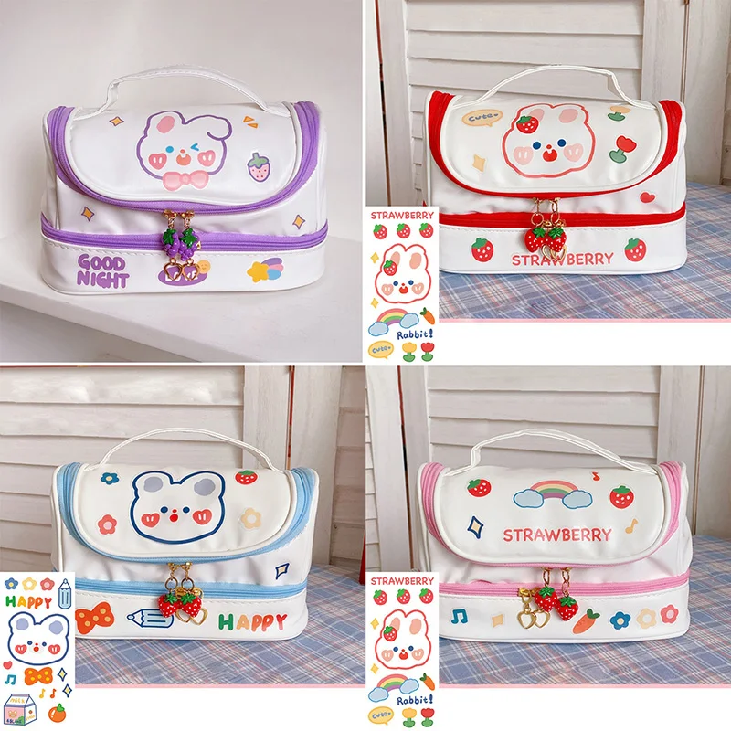 Kawaii Large Capacity Bunny Pastel Pencil Case