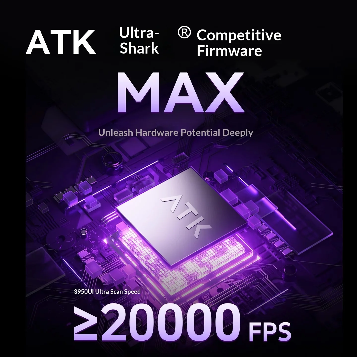 NEW Atk U2 V2 얼티밋 무선 마우스 3모드 Paw3950ultra Nordic54l15 45g 경량 0.263ms 저지연 600mah FPS 게이머용