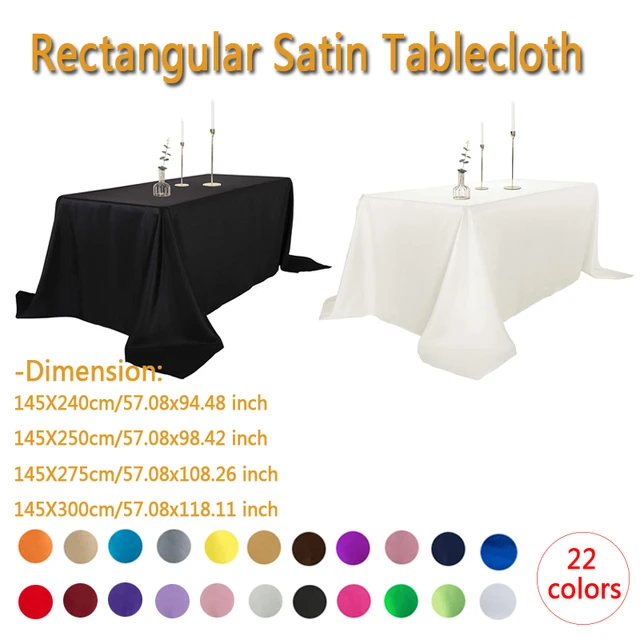 Nappe de table rectangulaire en Satin – Image 3