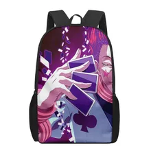 

Hisoka HUNTER HUNTER anime 3D Print School Bags for Kids Backpack Student Bookbag Children Book Bag Funny Girls Schoolbags shoul