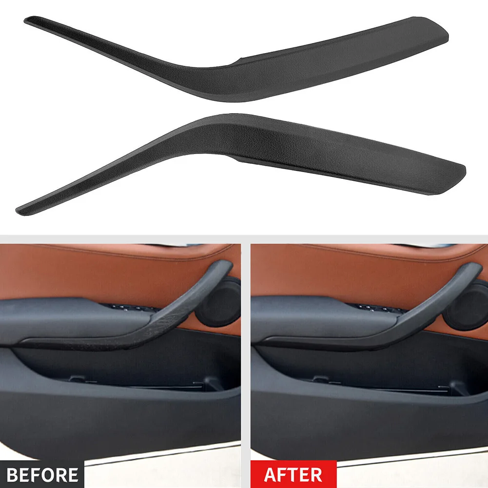 2 Stück Auto Innen-Türgriffverkleidung Links & Rechts Schwarz für BMW X1 E84 2009-2016 Handtürgriff Innenraum – Detail 12