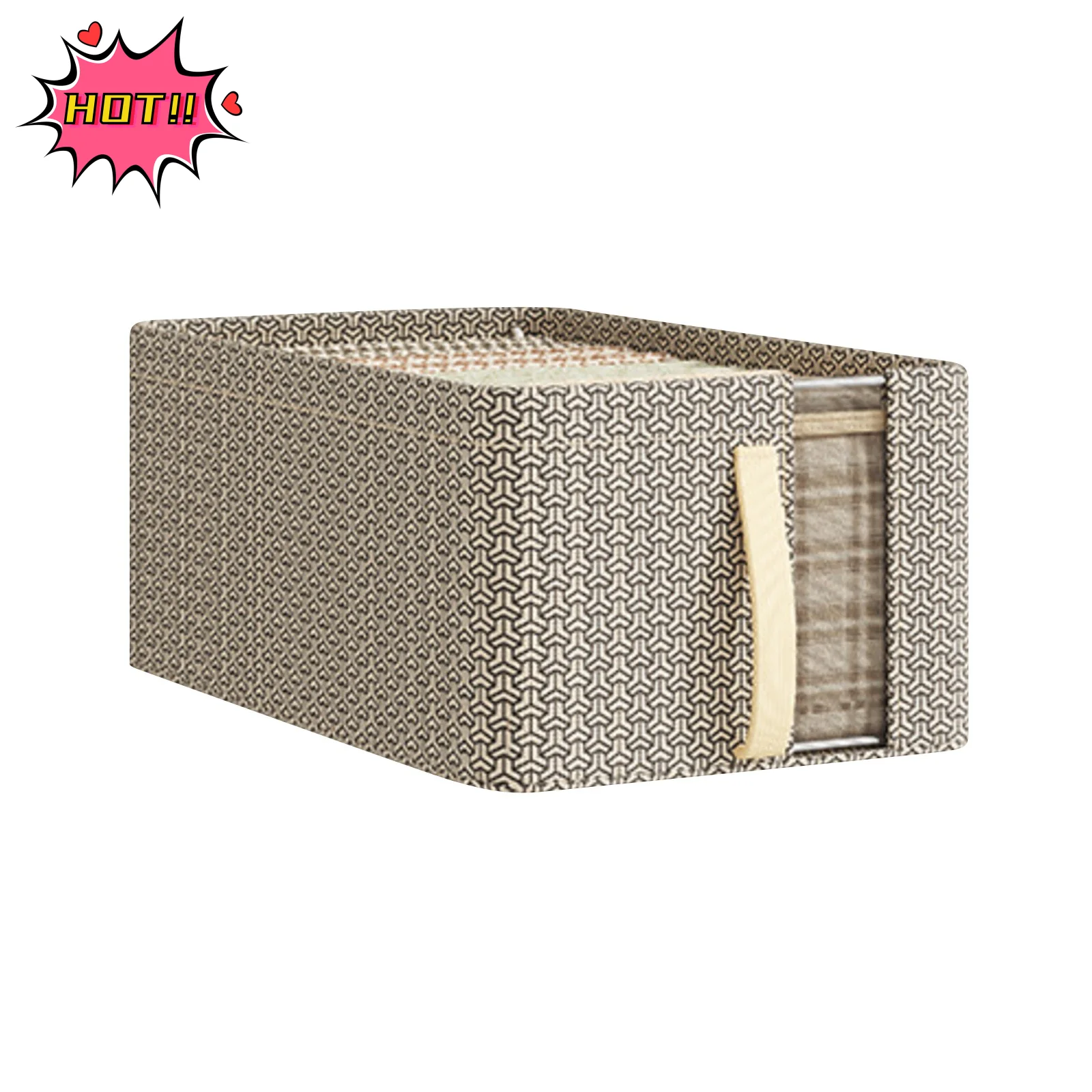45x25x17cm Oxford Fabric Mesh Steel Shelf Organizer,Clothes Storage Bins Foldable Closet Organizers Storage Containers with Rein 3