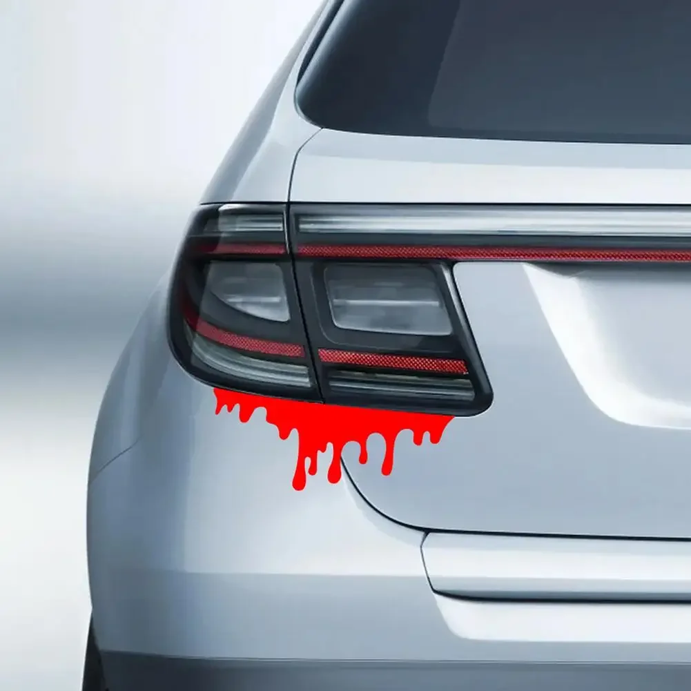 Frienda 11 Sheets Halloween Blood Car Decal Halloween Car Accessories Self-Adhesive Bloody Stickers Decor For Headlights Windows Headlamps Taillights(Palm Style,11 Sheet