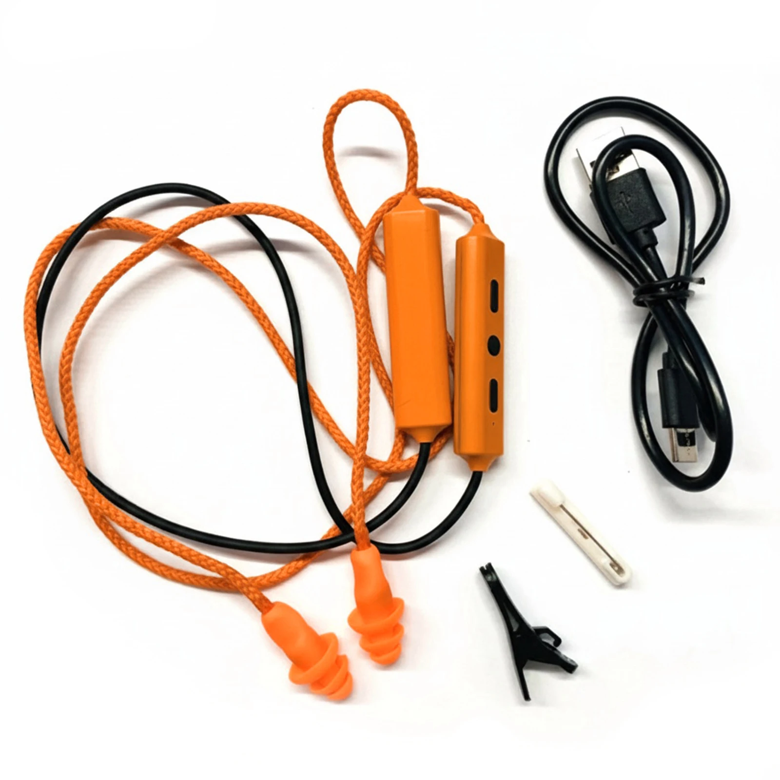 BT Portable Work Earplugs Lightweight Noise Suppression Earphone Ergonomics Neckband Wireless Earbuds For Hearing_voghion.com