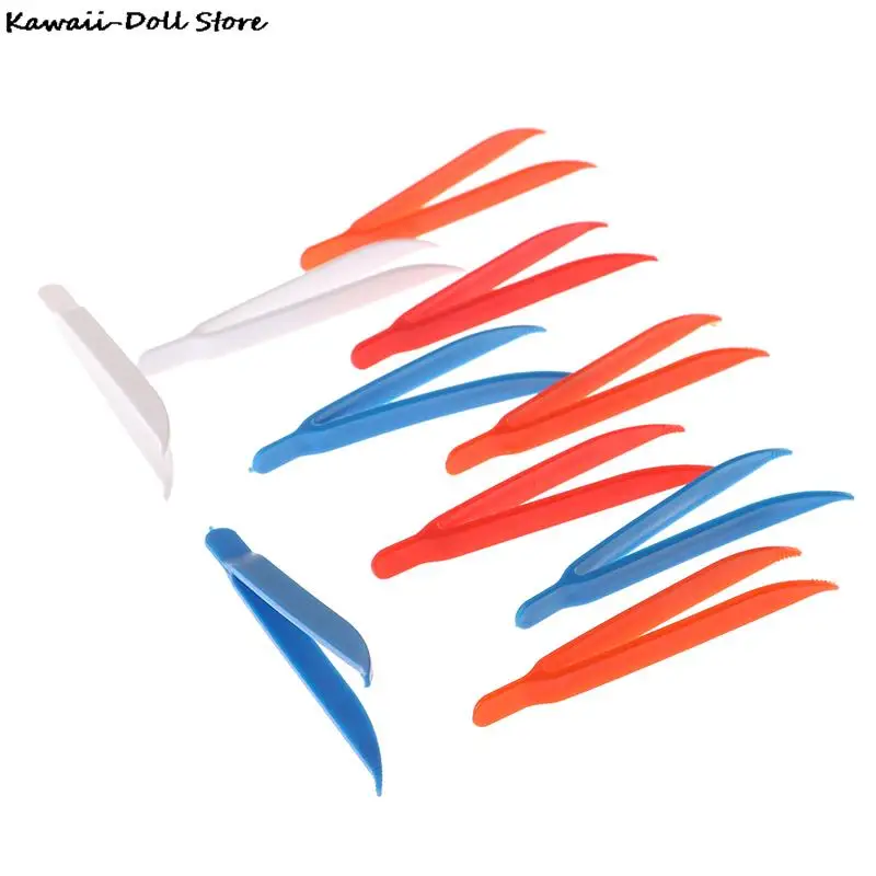 Plastic Tweezers 10Pcs Children Tweezers Games Teaching Learning Educational Toys Random Color plastic tweezers