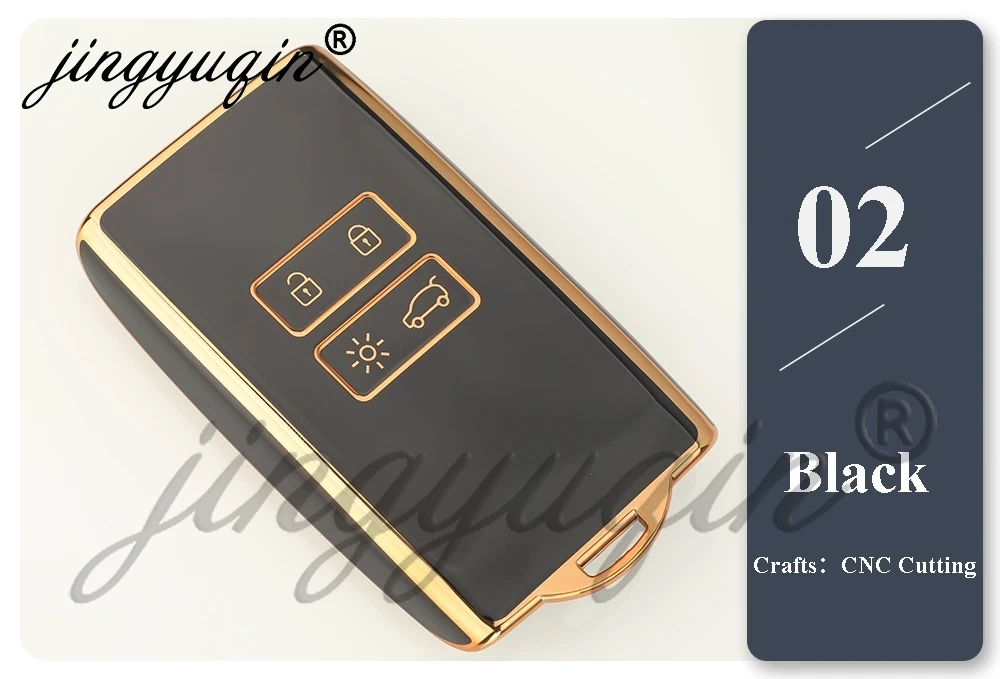 Jingyuqin TPU Auto Karte Schlüssel Fall Abdeckung Fob Für Renault Espace 5 Kadjar Koleos Captur Megane 4 Talisman Arkana Dacia Sandero – Detail 5