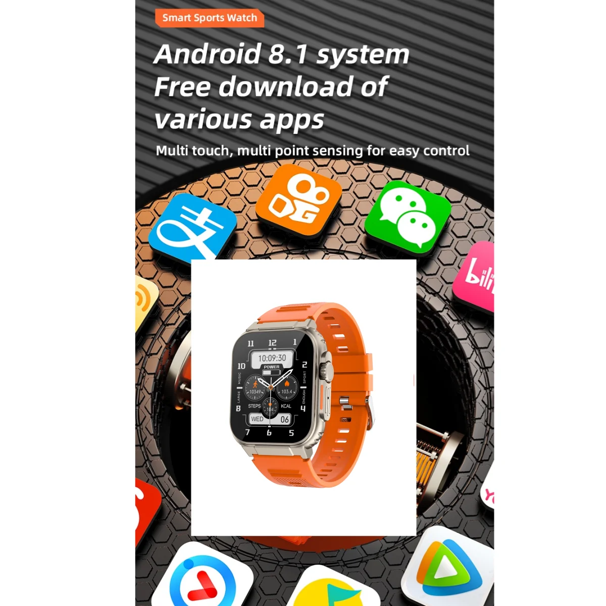 2024 4G ȵ̵ Ʈ ġ, 448x528 Ƹ Ʈ ġ, ɹڼ Ʈġ, 64GB ,  SIM, GPS, ,  ð, 2.2 ġ