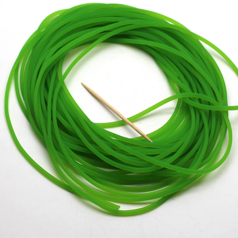 25m Solid Elastic Rubber Fishing Rope Diameter 2mm Tied Reinforcement Group Strapping Fishing Line Rubber Line Catching Fishes