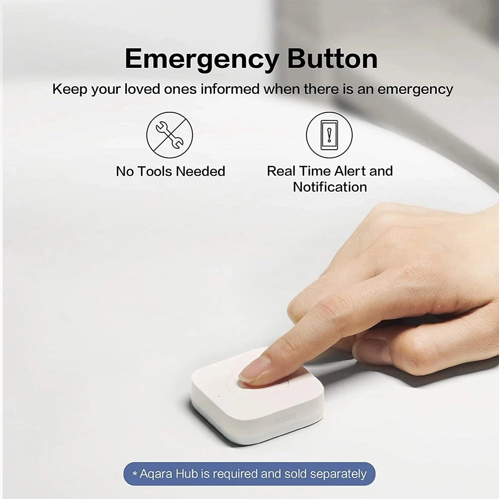 Aqara wireless mini switch Zigbee connection 3-way control button for smart home devices compatible for Mi Home APP smart switch wireless remote controller smart button pusher smart universal remote control bluetooth voice remote control